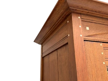 Arts & Crafts One-Door Armoire or Wardrobe Onder den Sint Maarten Style, 1900s